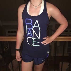 Navy Gap “balance” racerback workout top